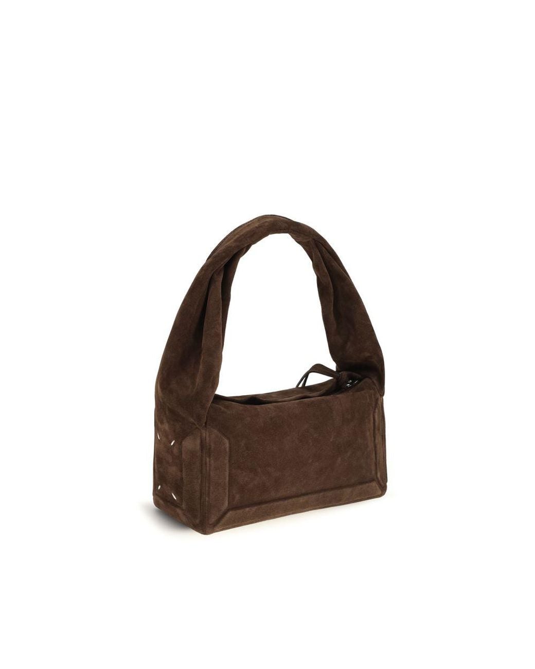 Maison Margiela Brown Calf Leather Bos Taurus Shoulder Bag