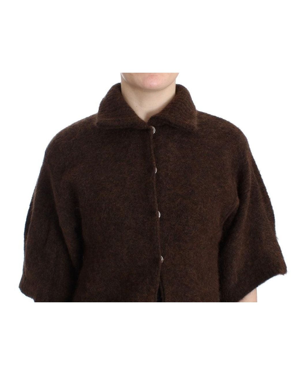 Roberto Cavalli Black Elegant Short Sleeved Cardigan