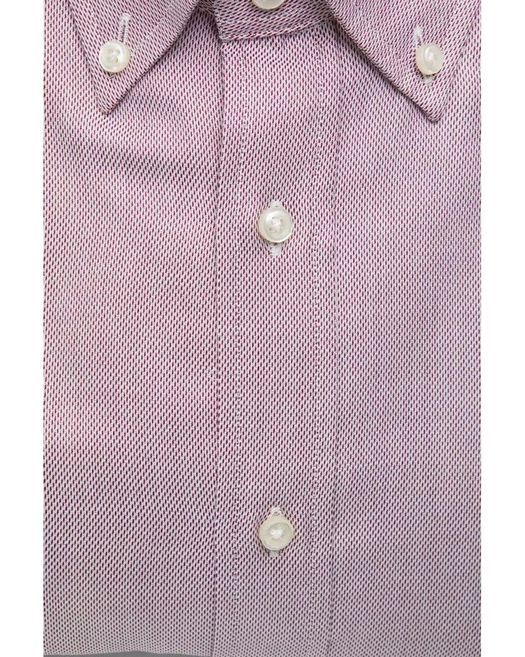 Robert Friedman Pink Cotton Shirt for men