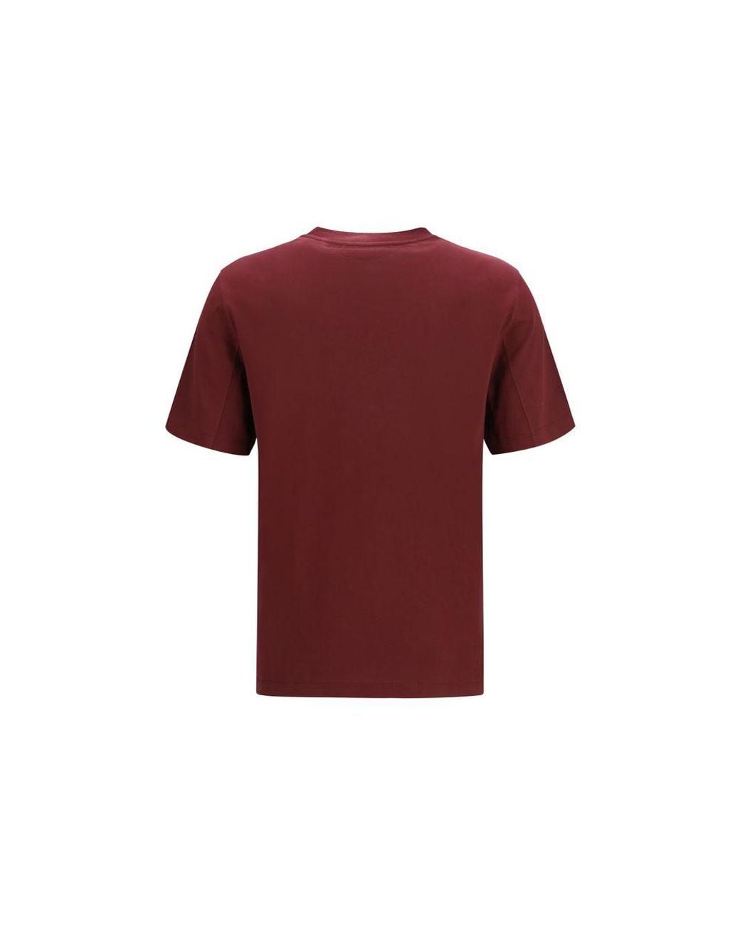 Brunello Cucinelli Red Bordeaux Cotton T for men