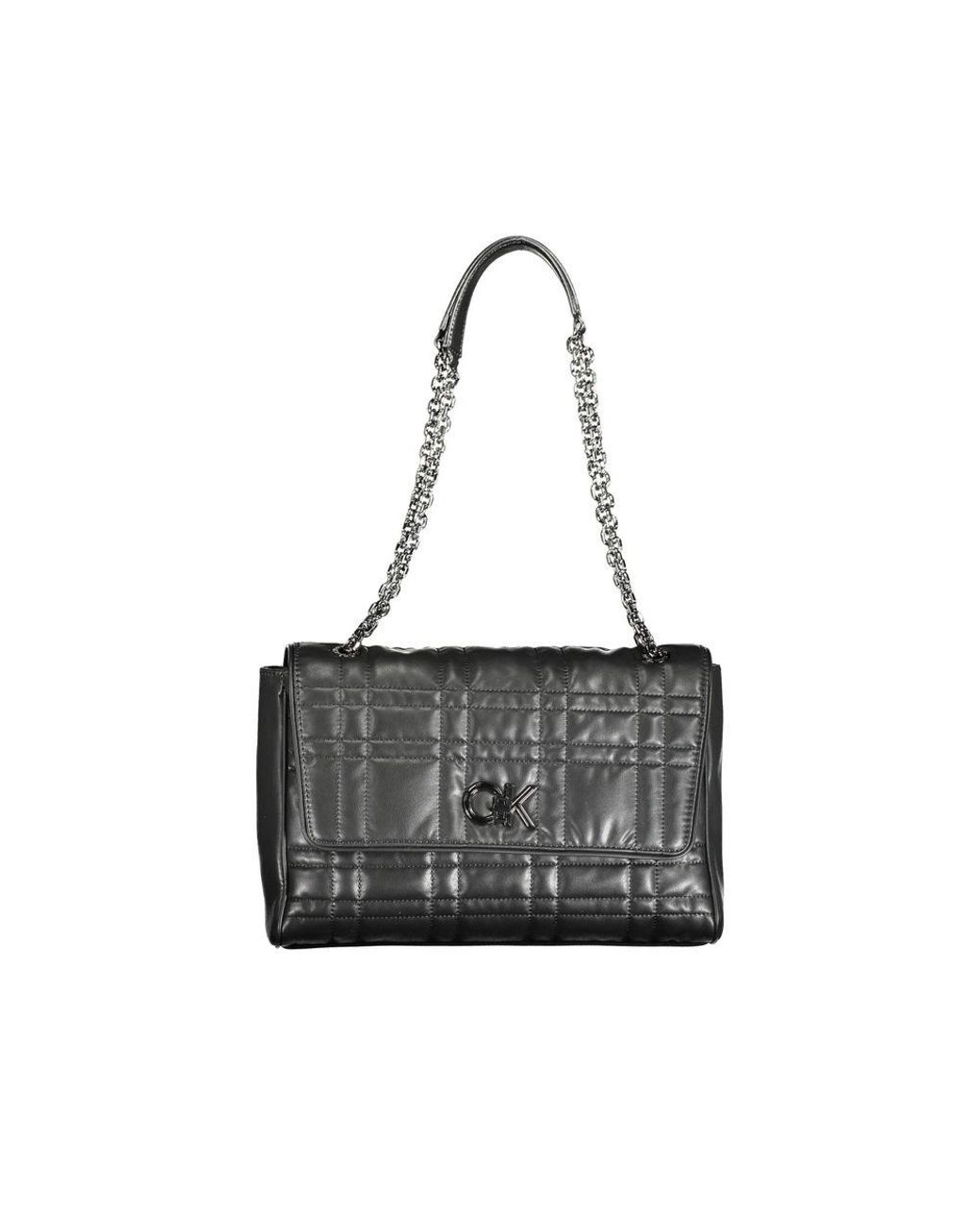 Calvin Klein Black Nero Polyester S Handbag