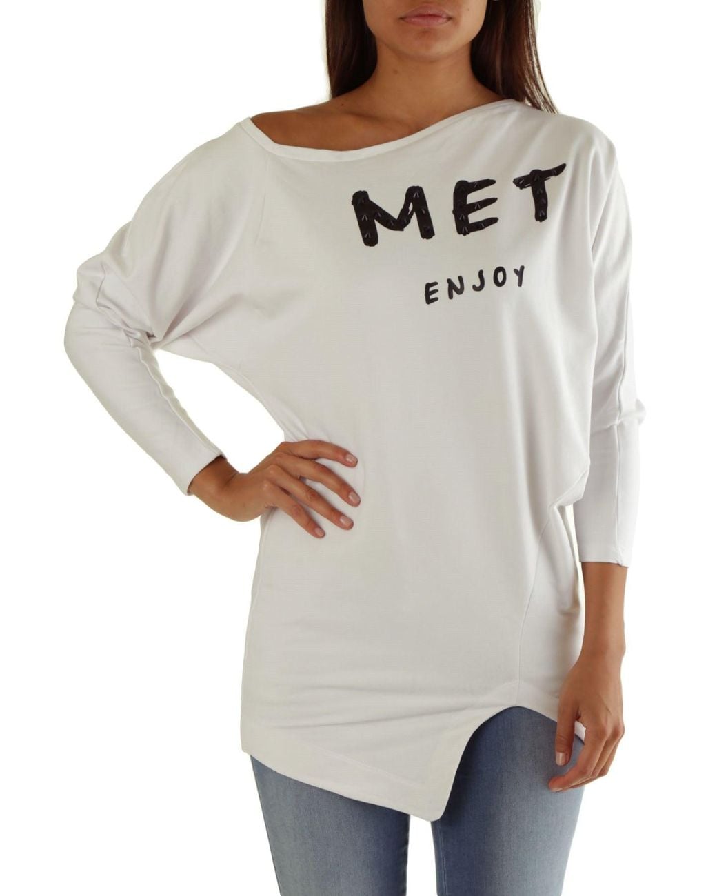 Met Gray Cotton Top