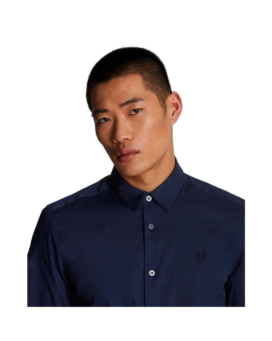 Lyle & Scott Blue Cotton Shirt for men