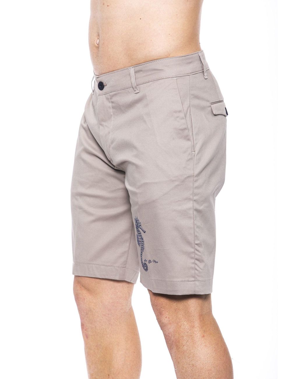 Armata Di Mare Zipped And Buttoned Short in Beige (Natural) for Men | Lyst