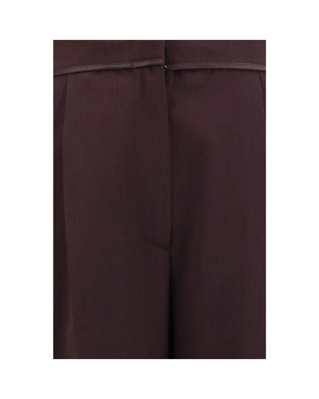 Forte_forte Purple Polyester Casual Pants