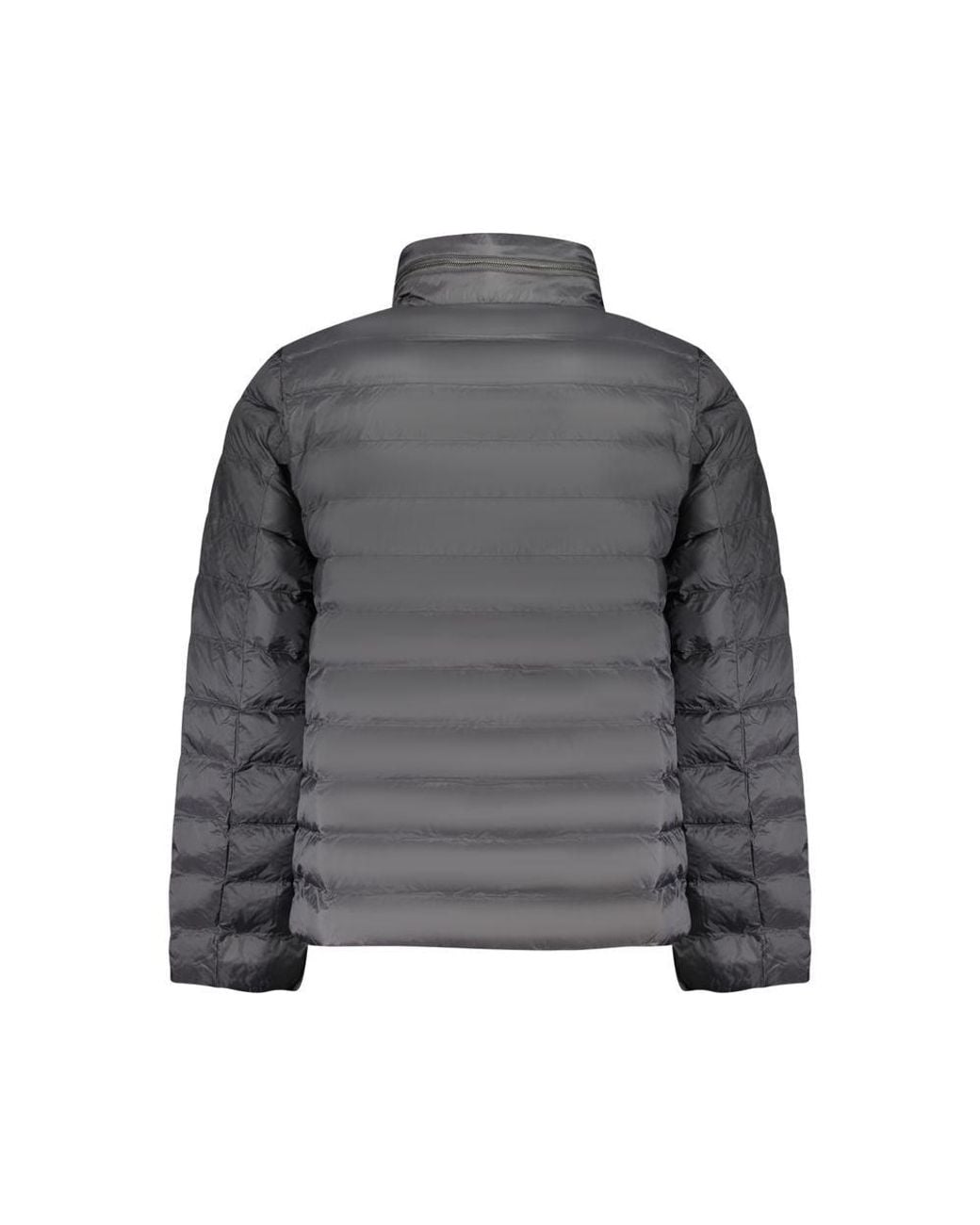 Calvin Klein Gray Padded Jacket Zip Closure for men