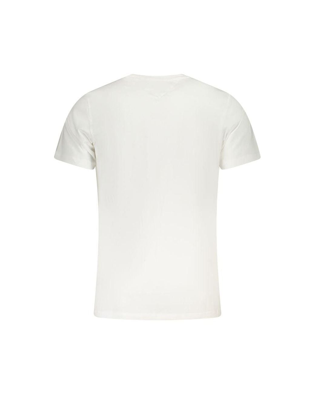 Tommy Hilfiger White Cotton T-Shirt for men