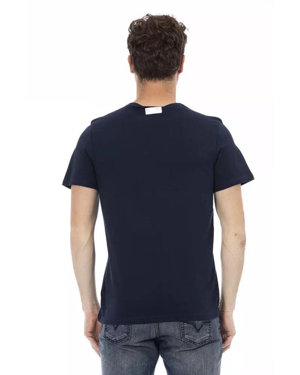Bikkembergs Blue Cotton T-Shirt for men