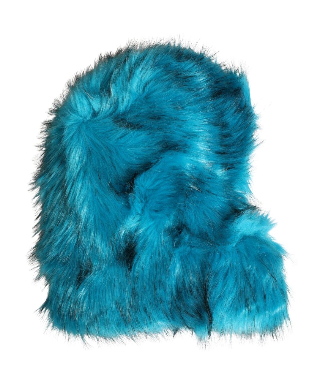 Dolce & Gabbana Blue Modacrylic Fur Bucket Capello Hat Polyester