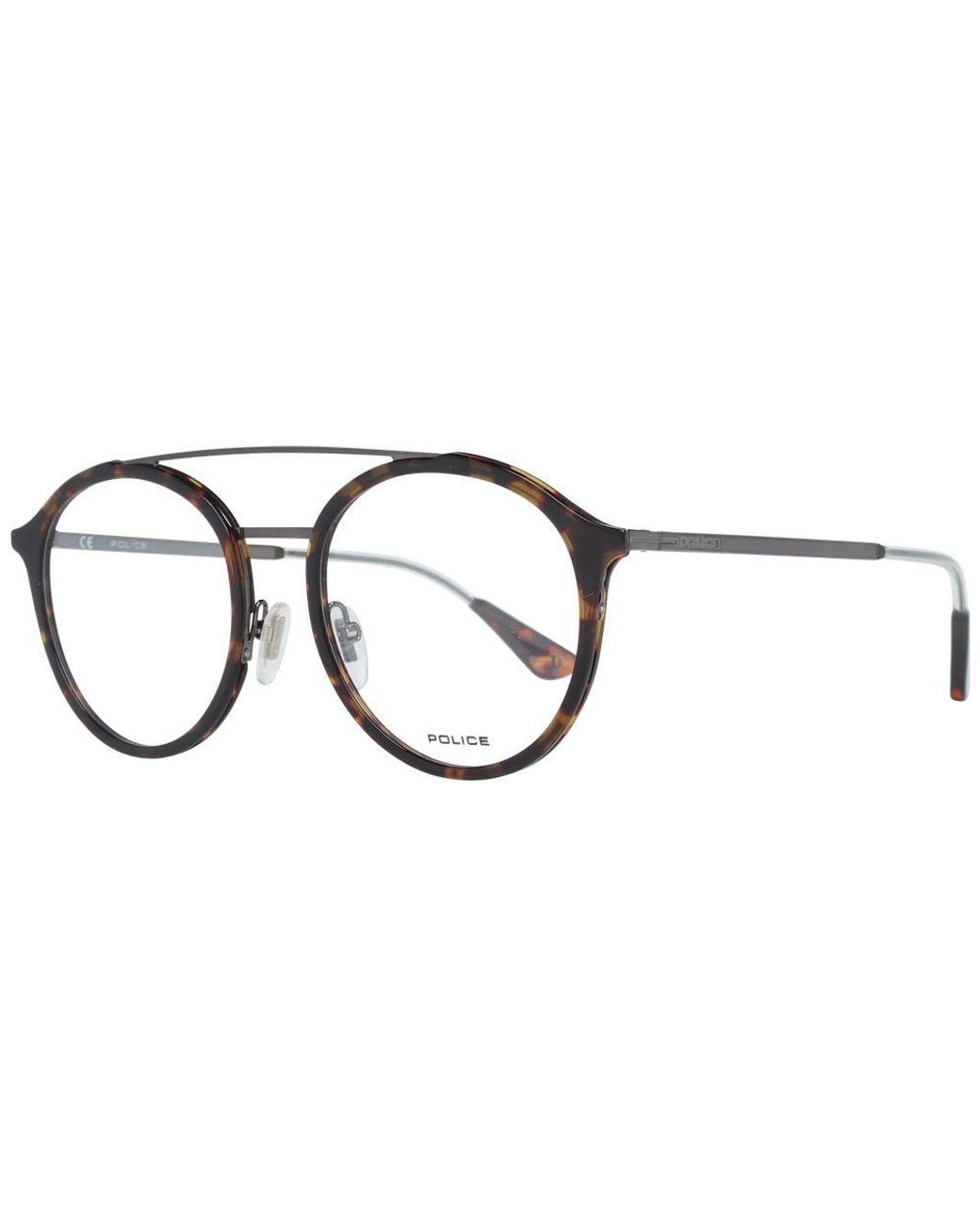 Police Brown Metal & Plastic Glasses (Frames) for men