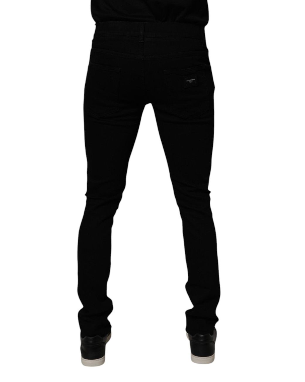 Dolce & Gabbana Black Skinny Distressed Jeans for men