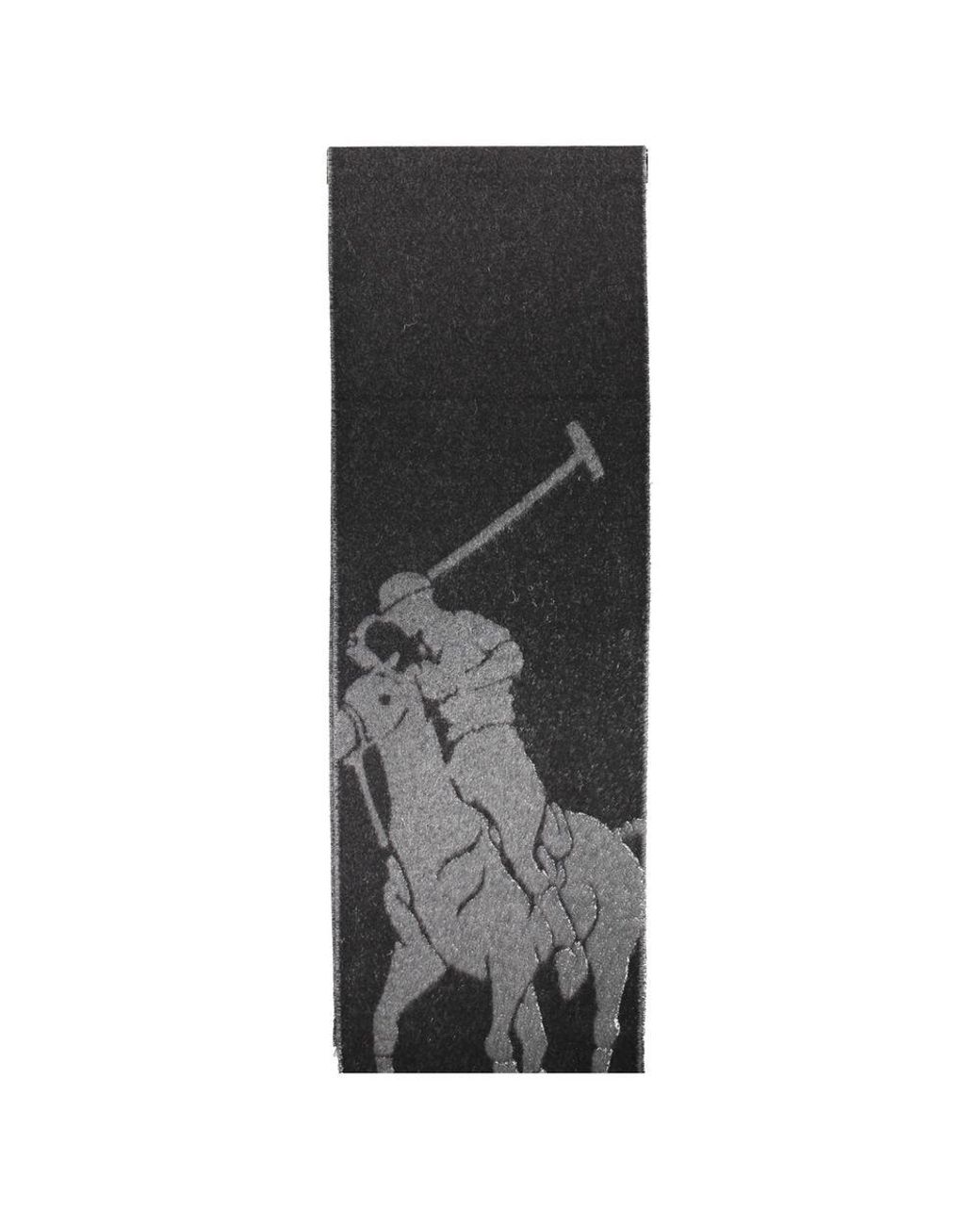 Ralph Lauren Black Nero Lana Uomo Scarf for men
