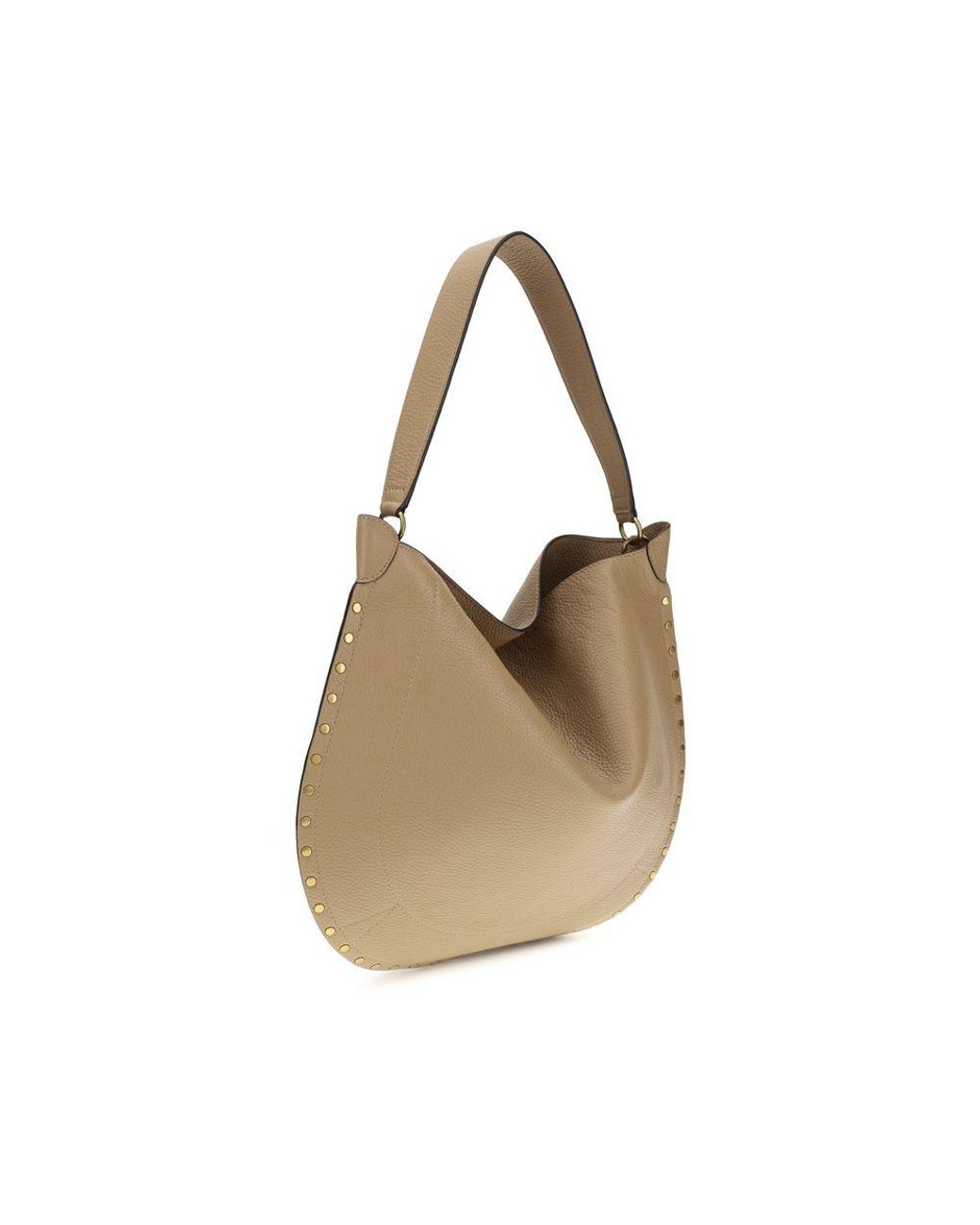 Isabel Marant Natural Beige Calf Leather Bos Taurus Shoulder Bag