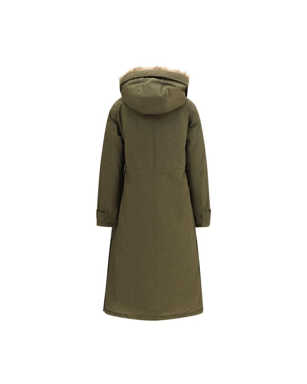 Woolrich Green Cotton Parka