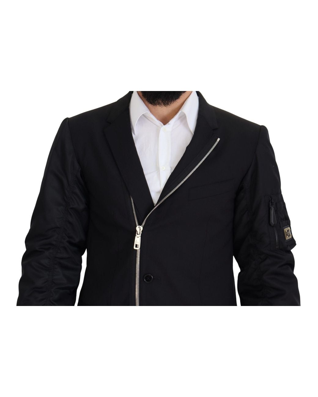 Dolce & Gabbana Blue Elegant Virgin Wool Jacket for men