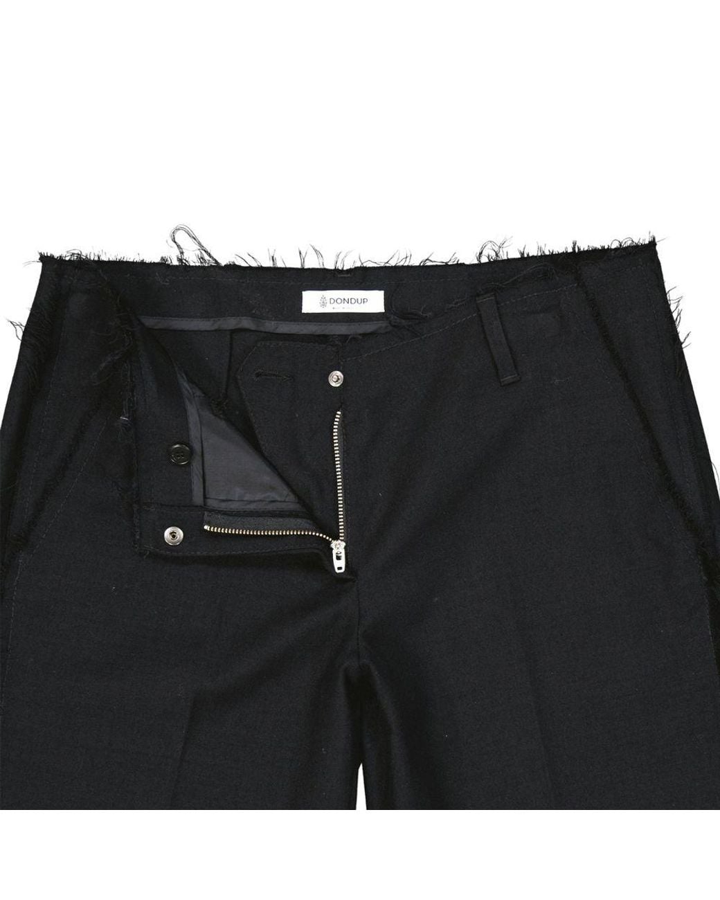 Dondup Black Virgin Wool Shorts