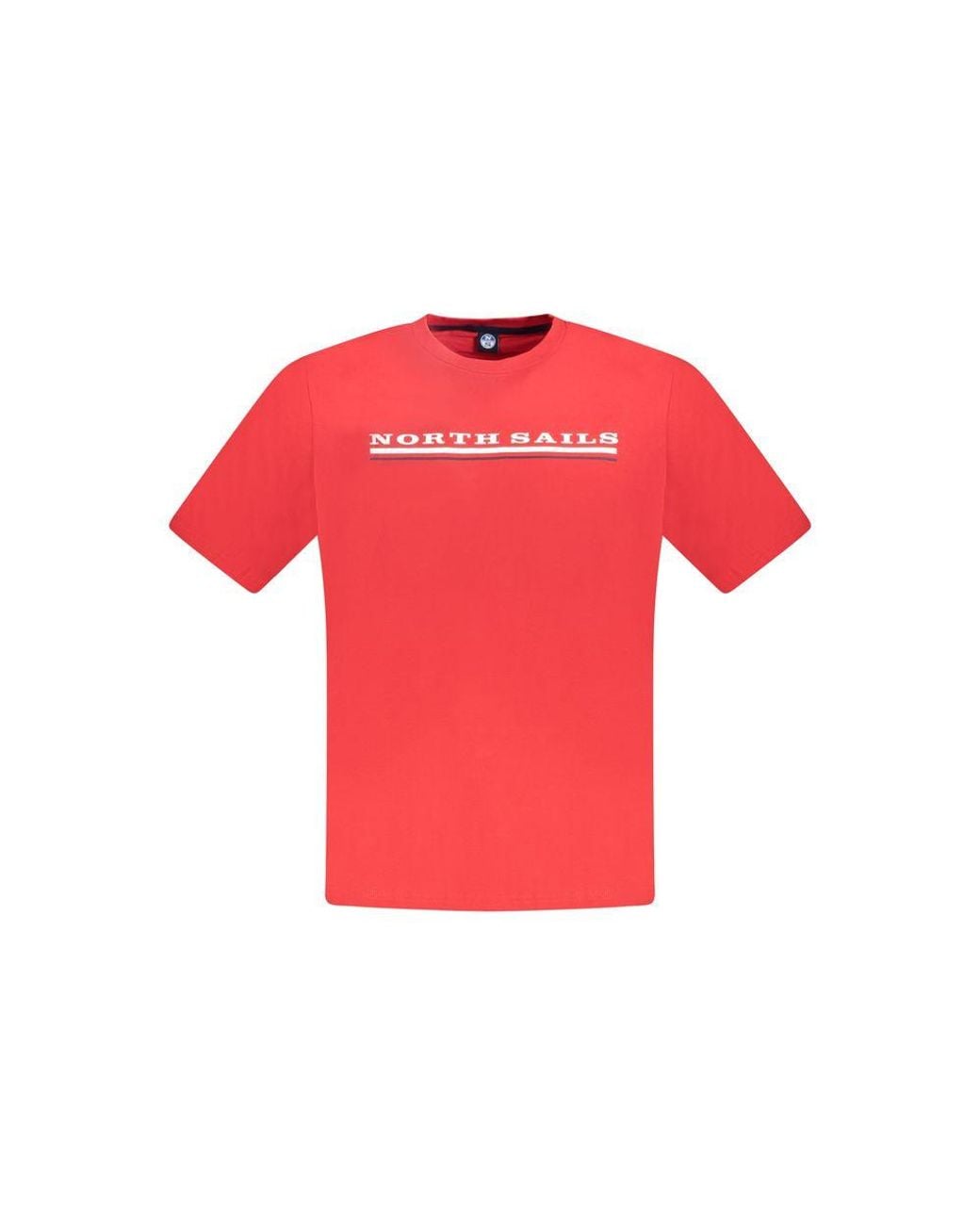 North Sails Red Cotton T-Shirt for men