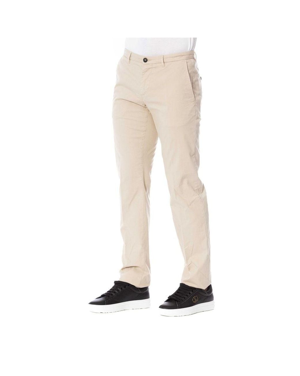 Trussardi Natural Beige Cotton Men Pants for men