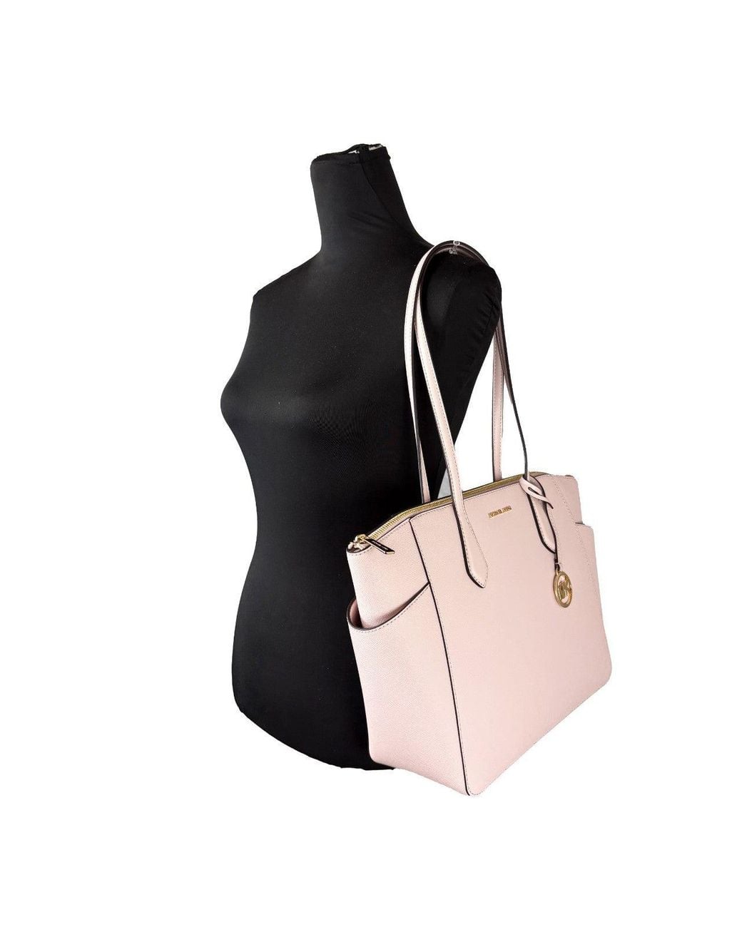 Michael Kors Black Marilyn Medium Signature Tote Bag Purse