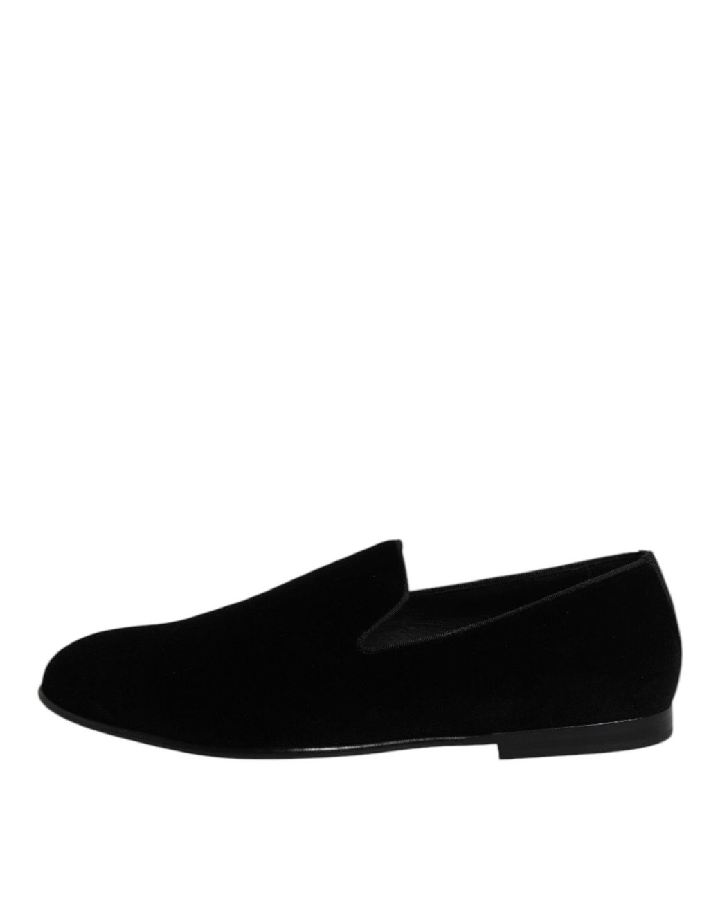 Dolce & Gabbana Black Velvet Loafer Slipon for men