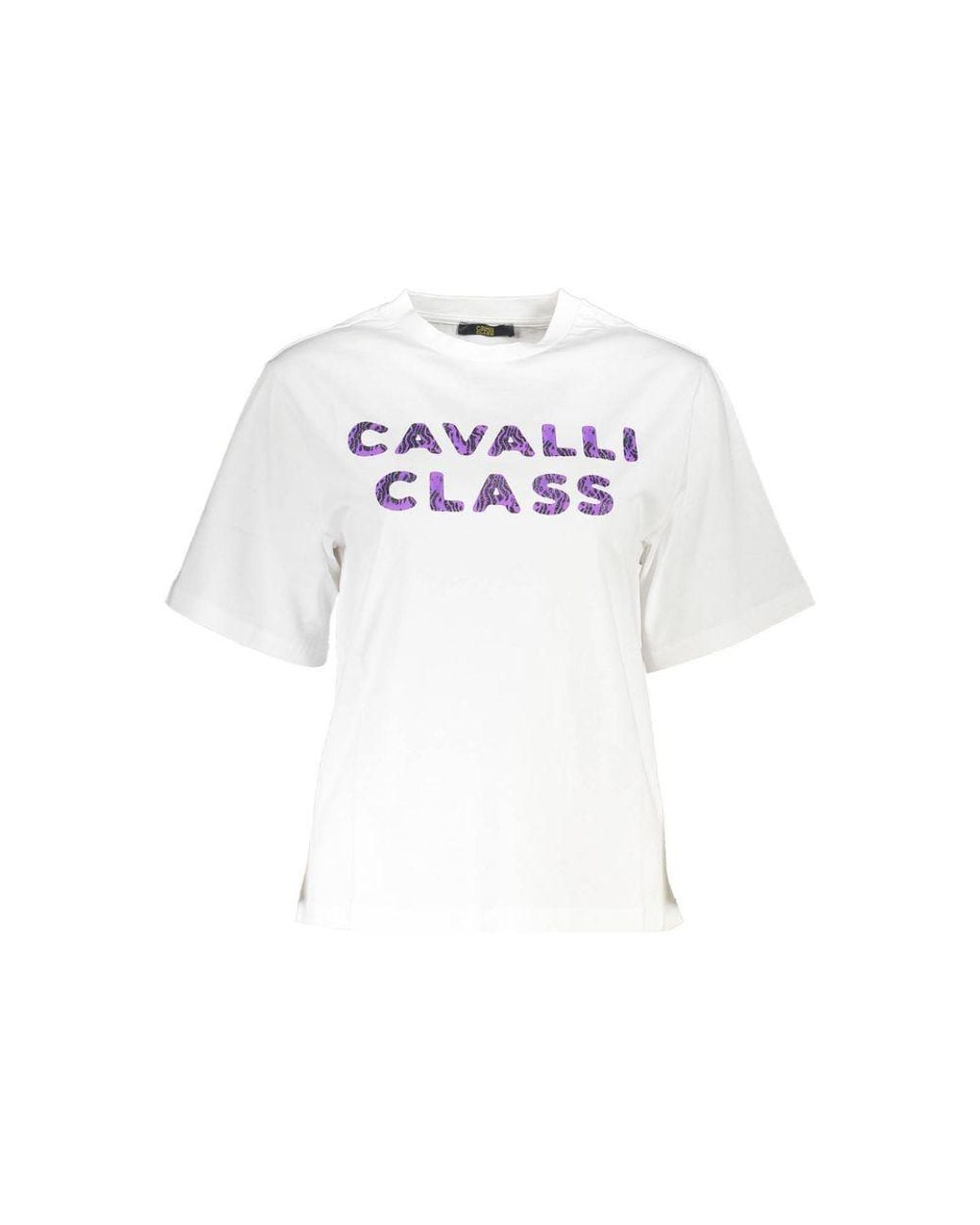 Roberto Cavalli White Cotton T-Shirt