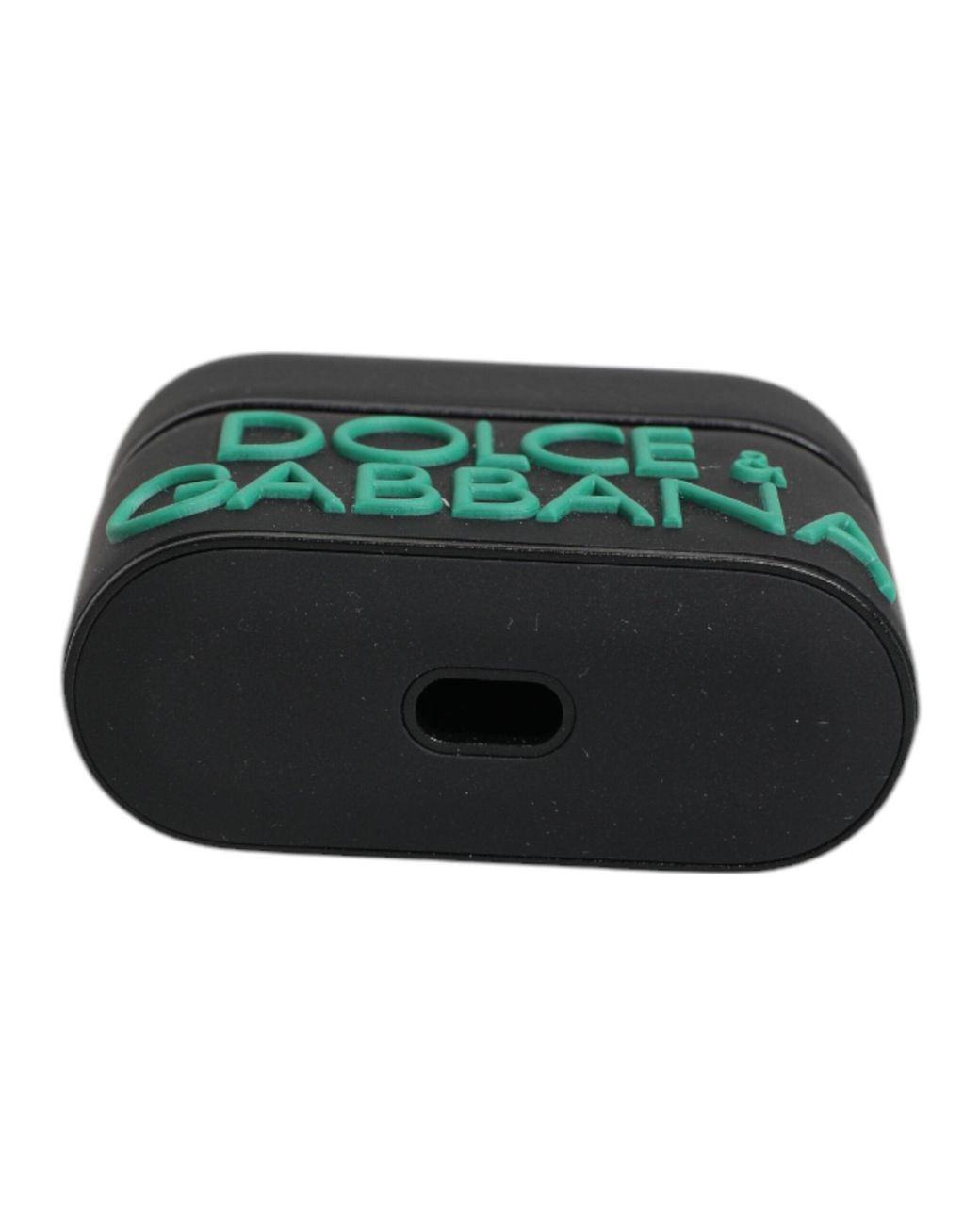 Dolce & Gabbana Green Silicone Embossed Logo Airpods Case for men