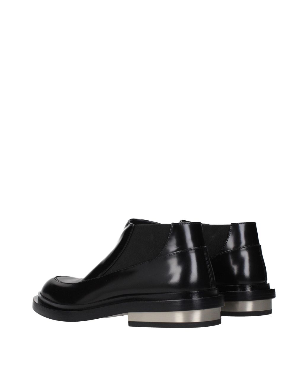 Jil Sander Black Leather Ankle Boots