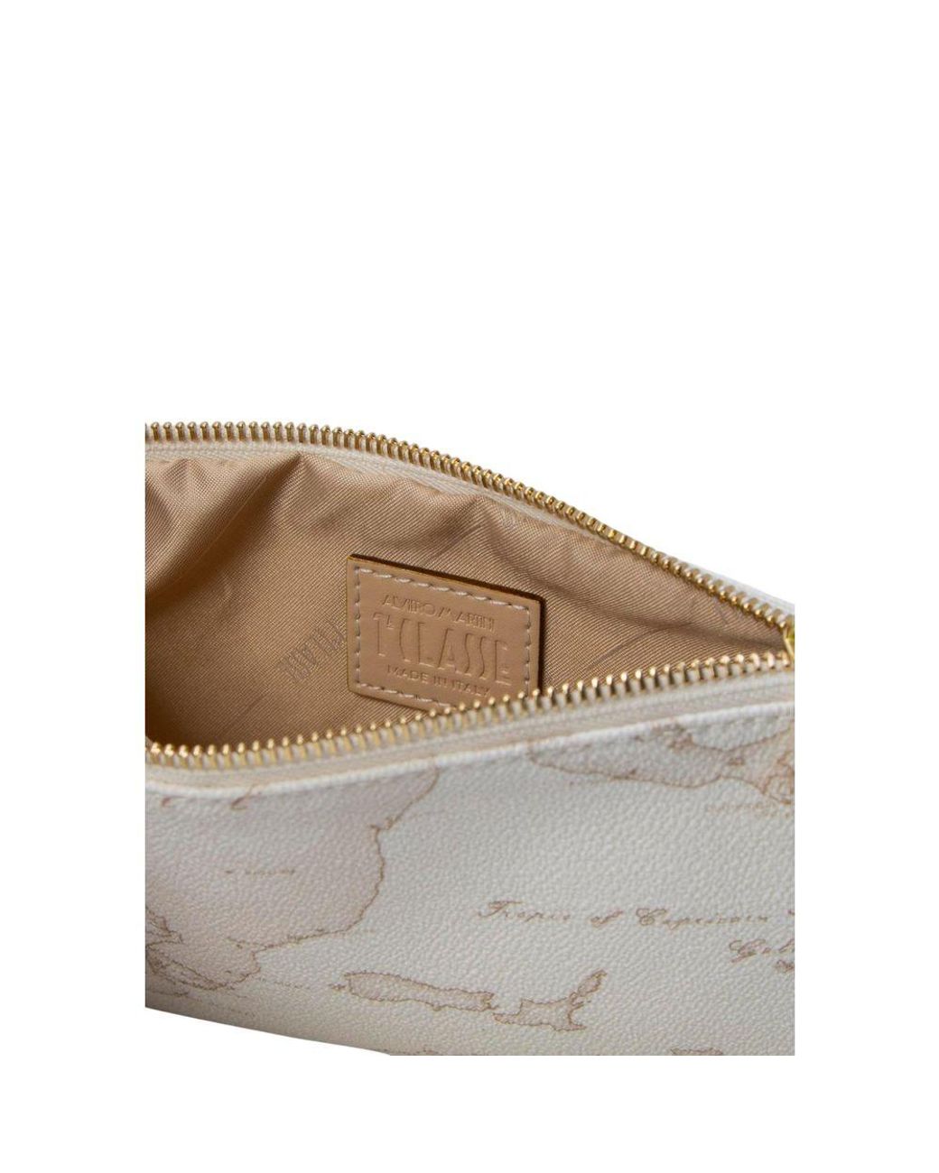 Alviero Martini 1A Classe White Cotton Clutch Bag
