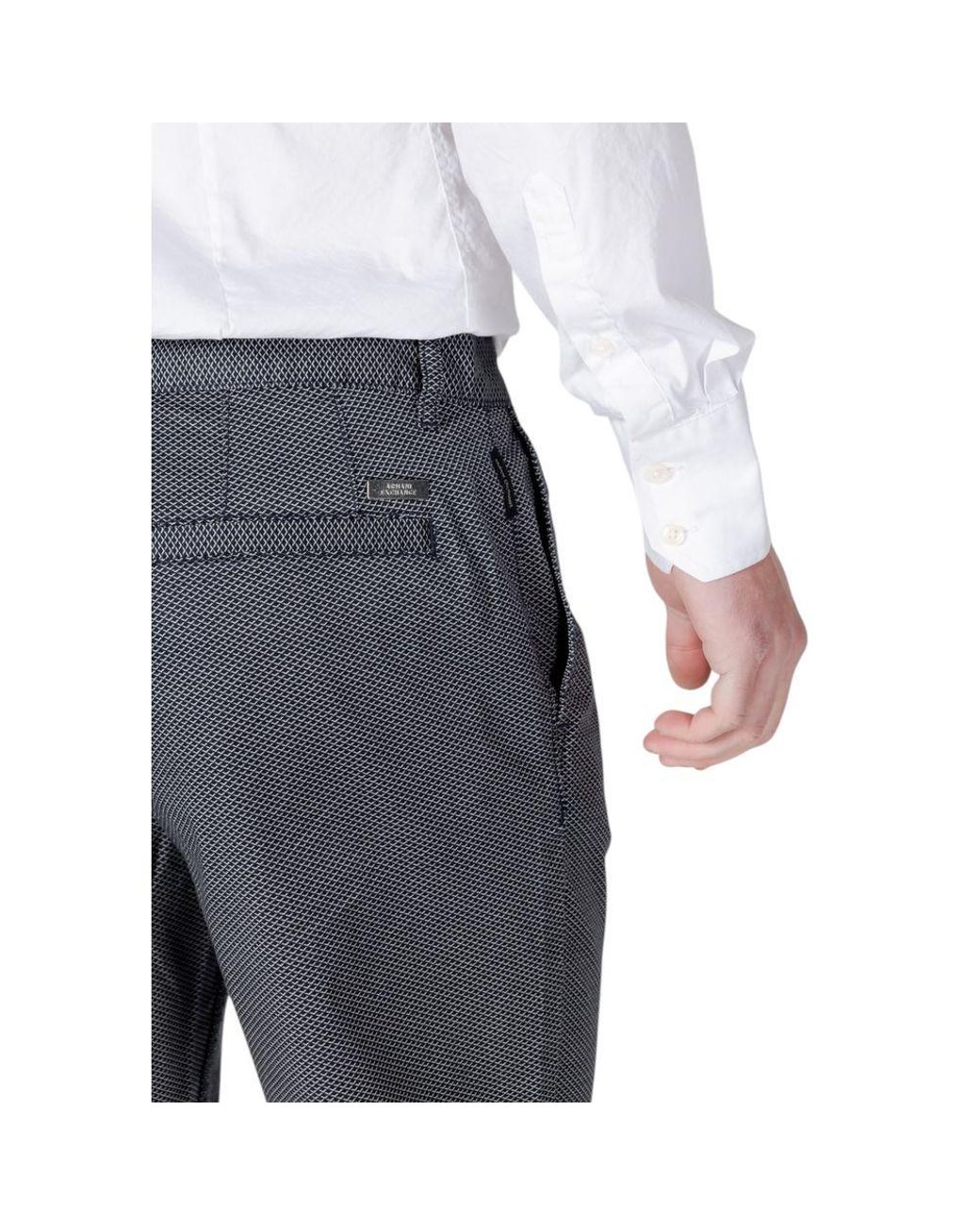 ARMANI EXCHANGE Gray Blue Cotton Short for men