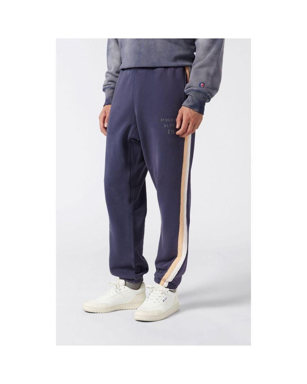Champion Blue Cotton Joggers (Workout Pants) for men