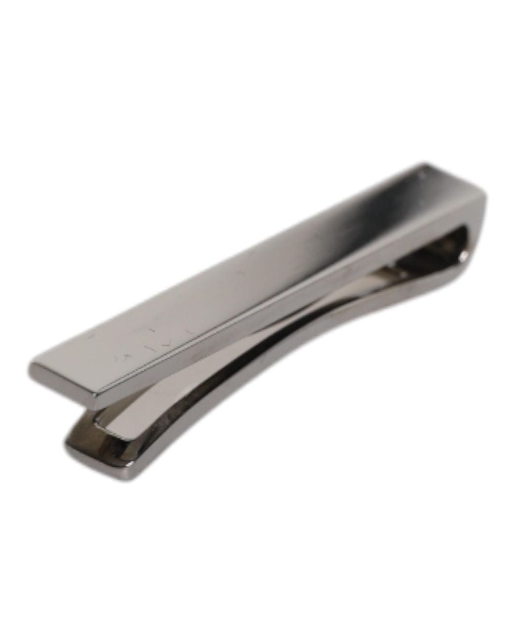 Dolce & Gabbana Gray Tone Brass Logo Branded Tie Clip Bar for men