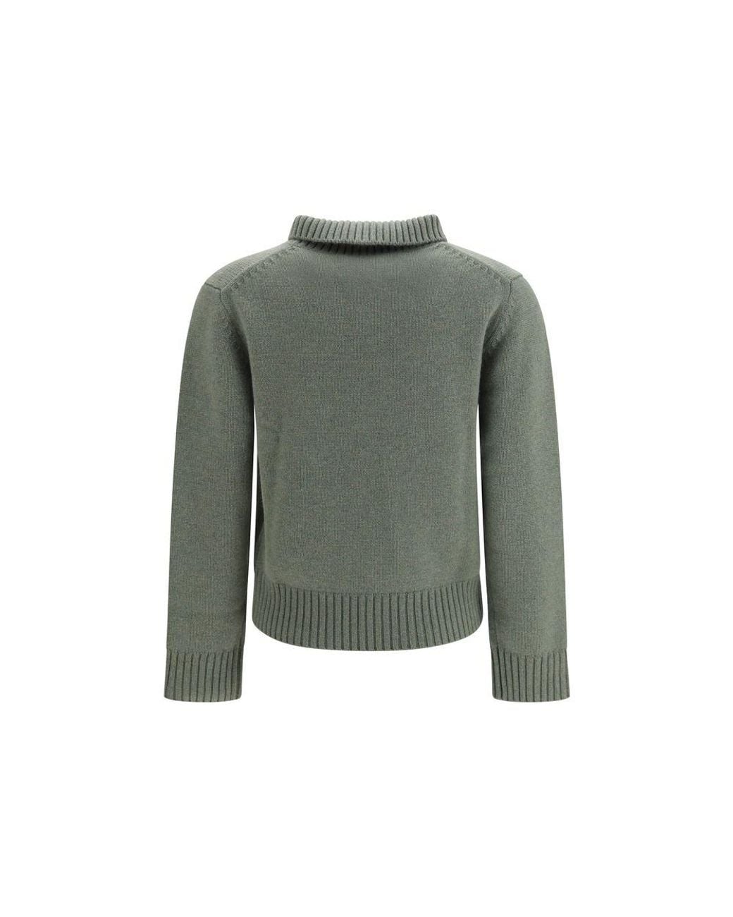 Extreme Cashmere Green Bicolor Cashmere Sweatshirt