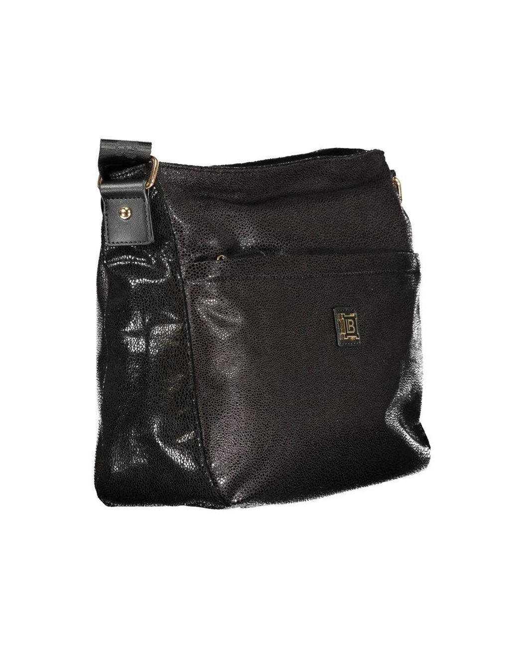 Laura Biagiotti Black Nero Polyester Handbag