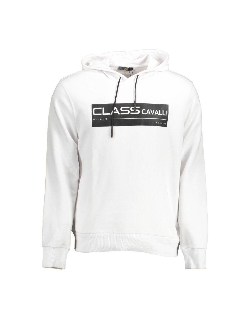 Roberto Cavalli White Cotton Sweatshirt for men