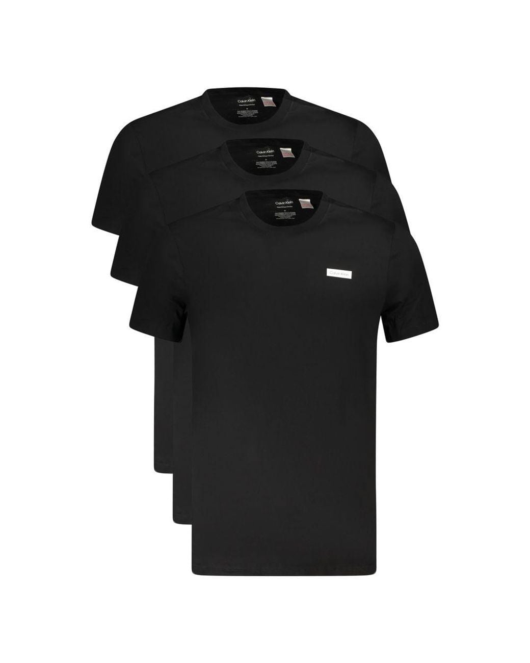 Calvin Klein Black Cotton Undershirt for men