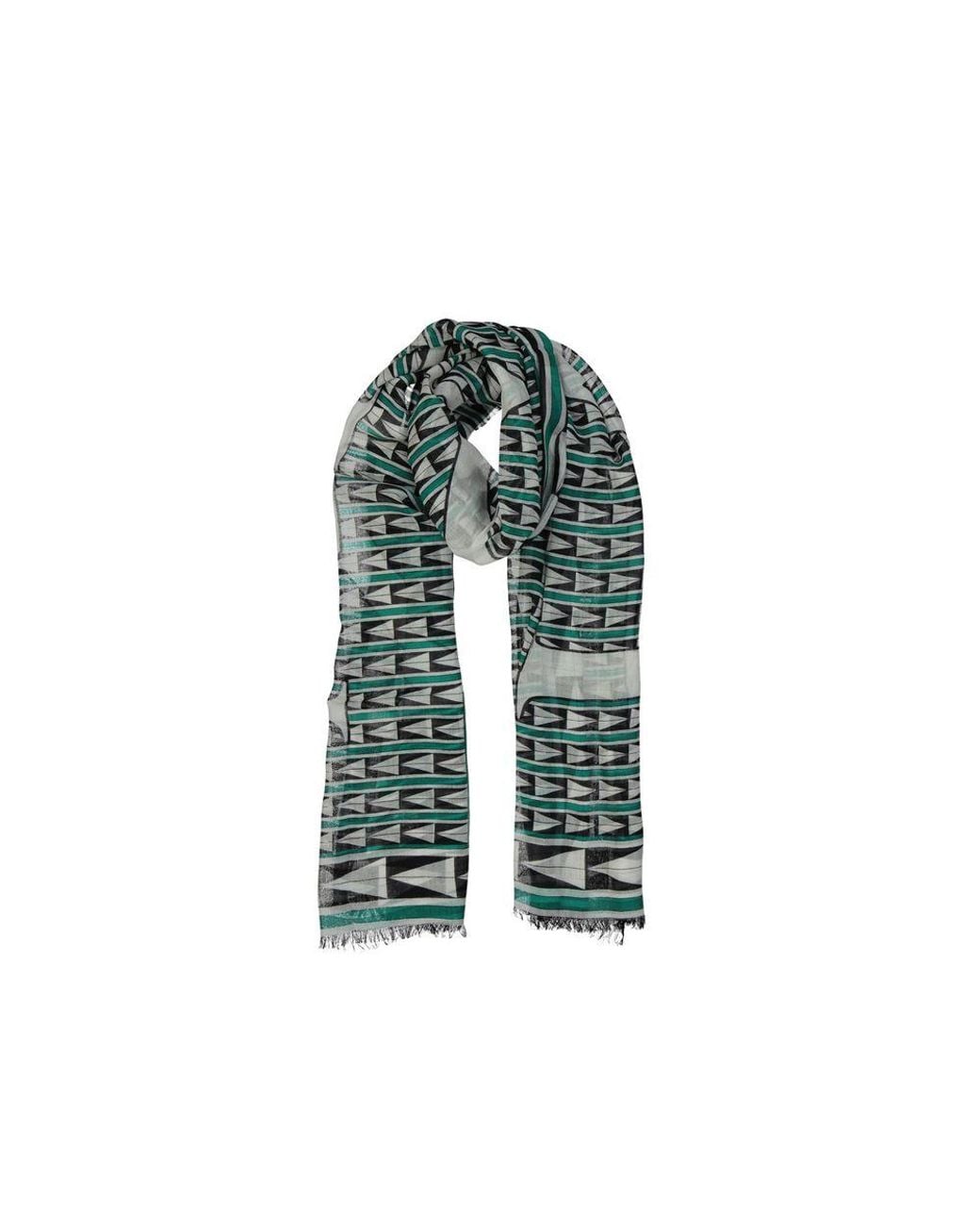 Lanvin Green Wool Scarf