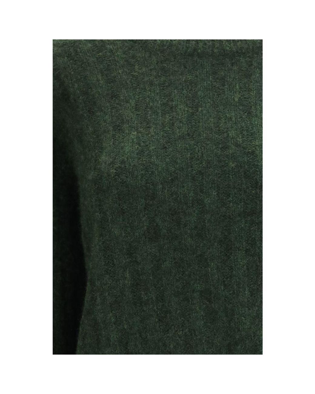 Allude Green Bicolor Cashmere Sweater