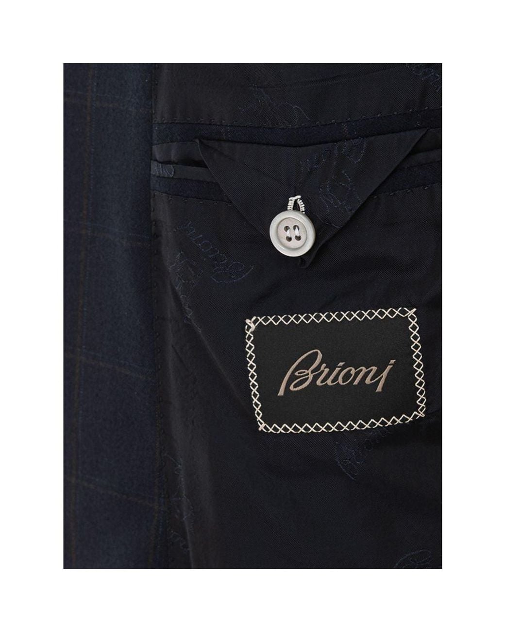 Brioni Blue Wool Blazer for men