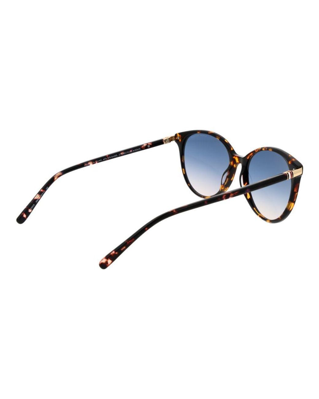 Tommy Hilfiger Blue Brown Acetate Sunglasses