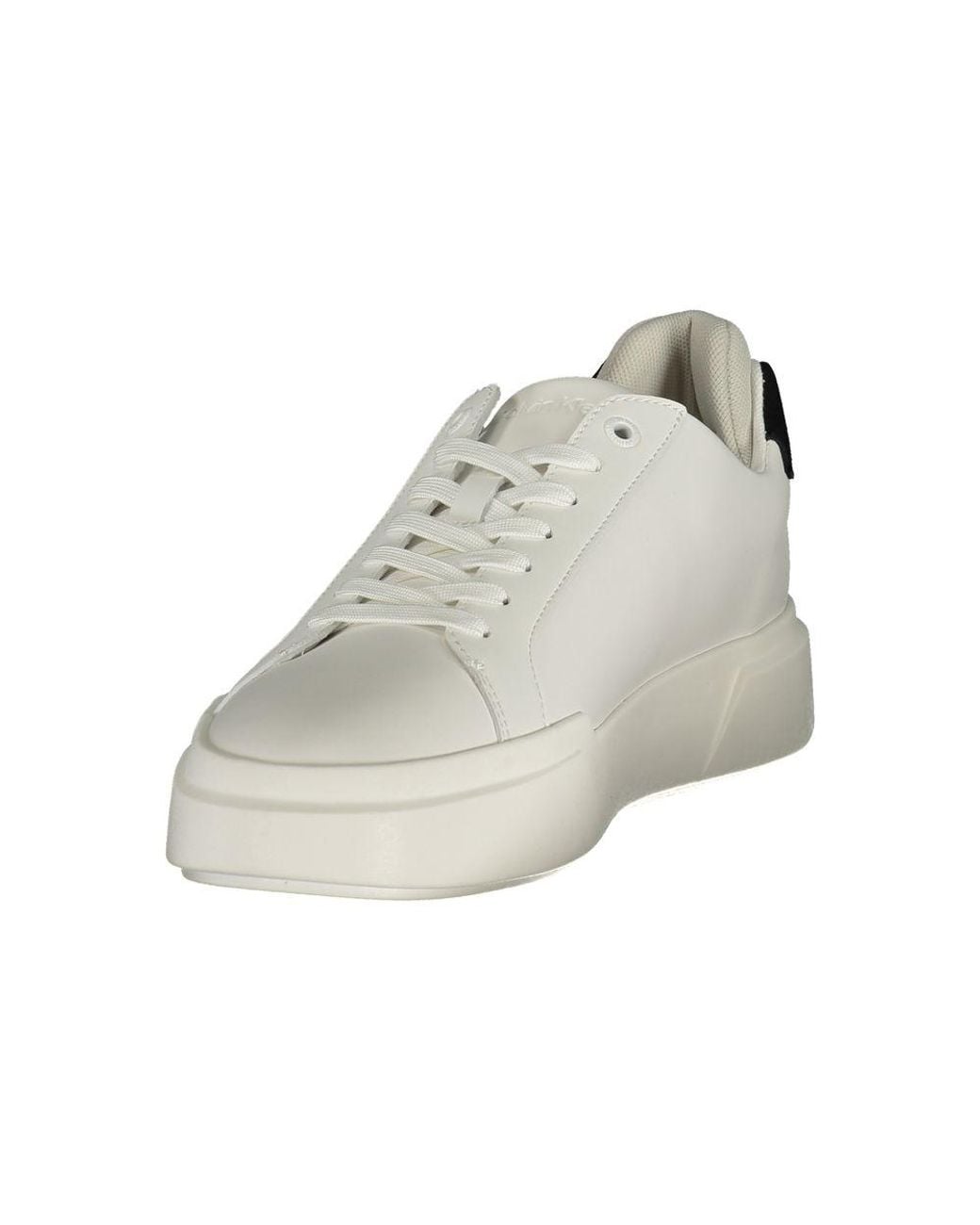 Calvin Klein Multicolor White Polyurethane Men Sneaker for men