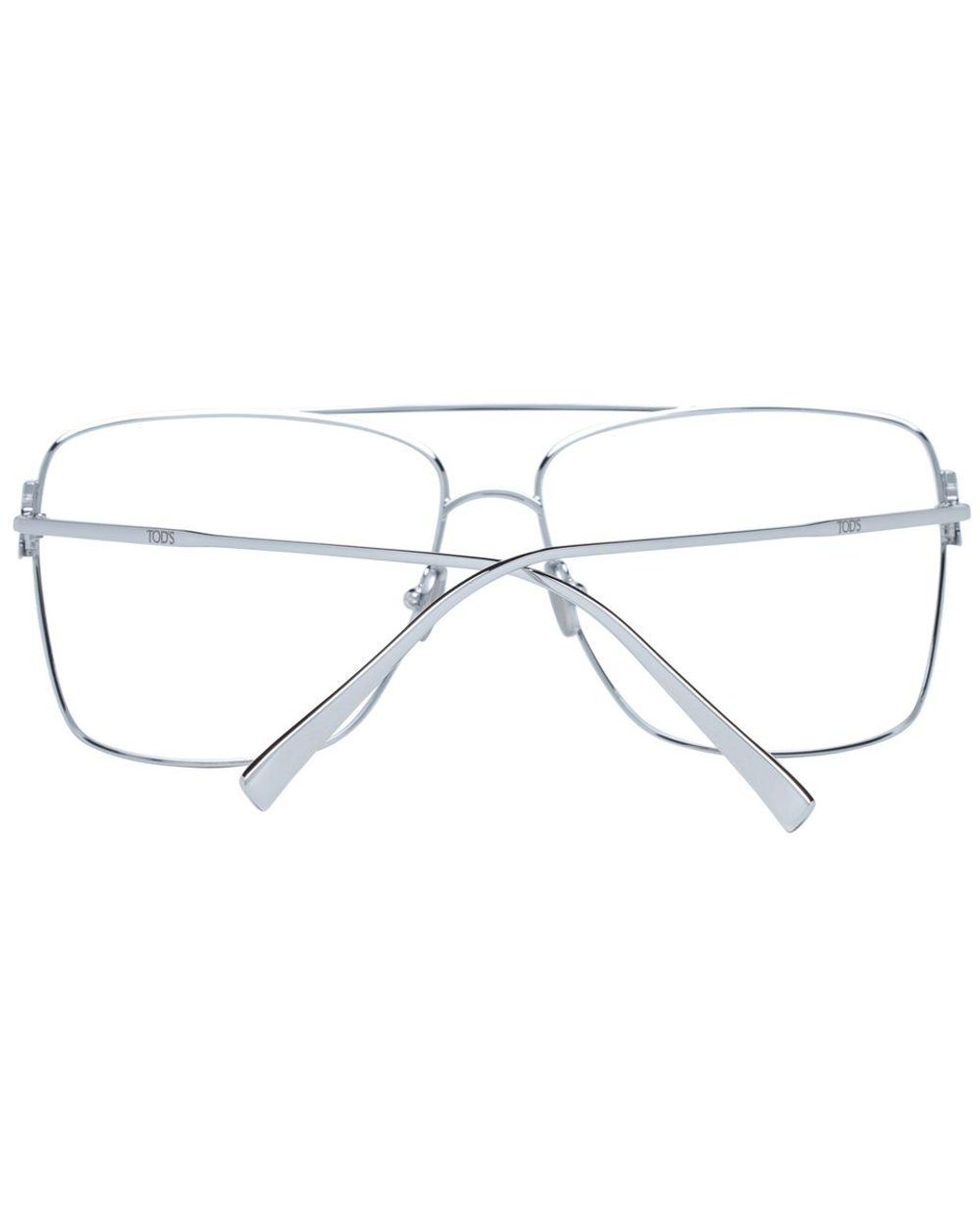 Tod's Metallic Silver Optical Frames