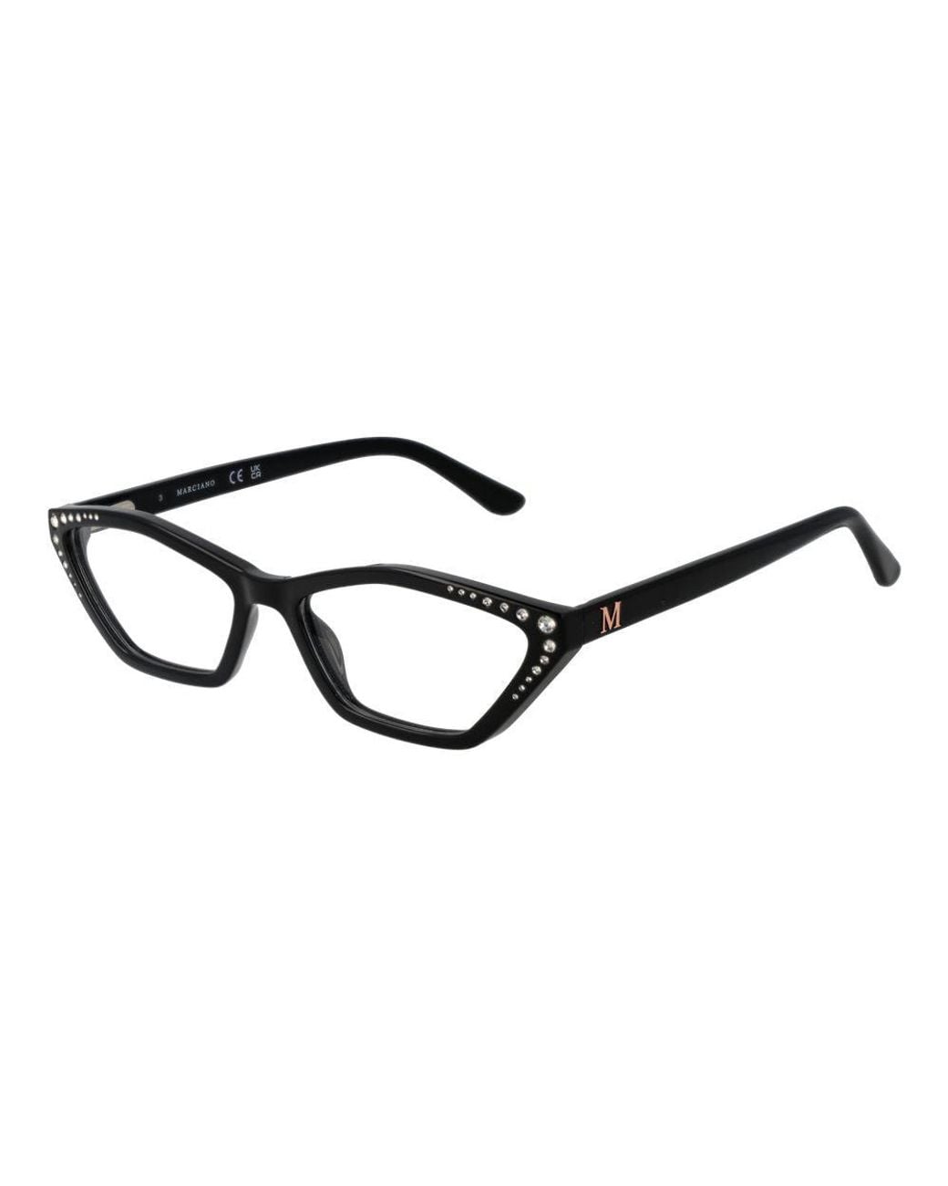 MARCIANO BY GUESS Black Plastic Glasses (frames)