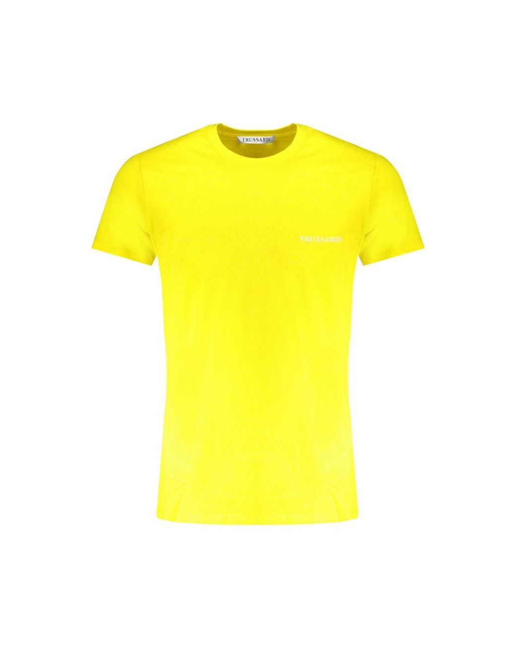 Trussardi Yellow Cotton T-Shirt for men