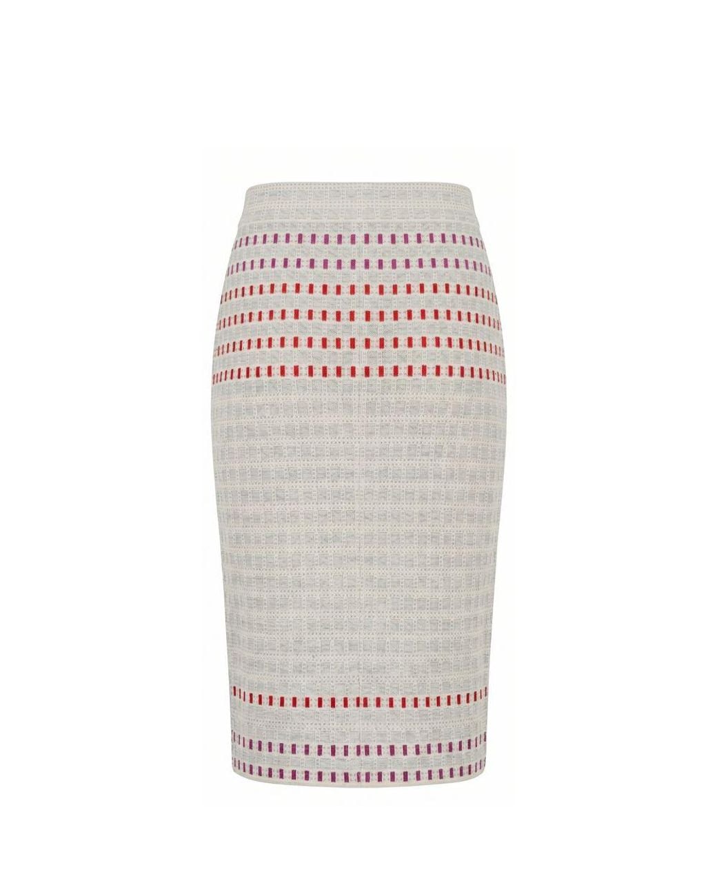 Malo Gray Grey Silk Skirt