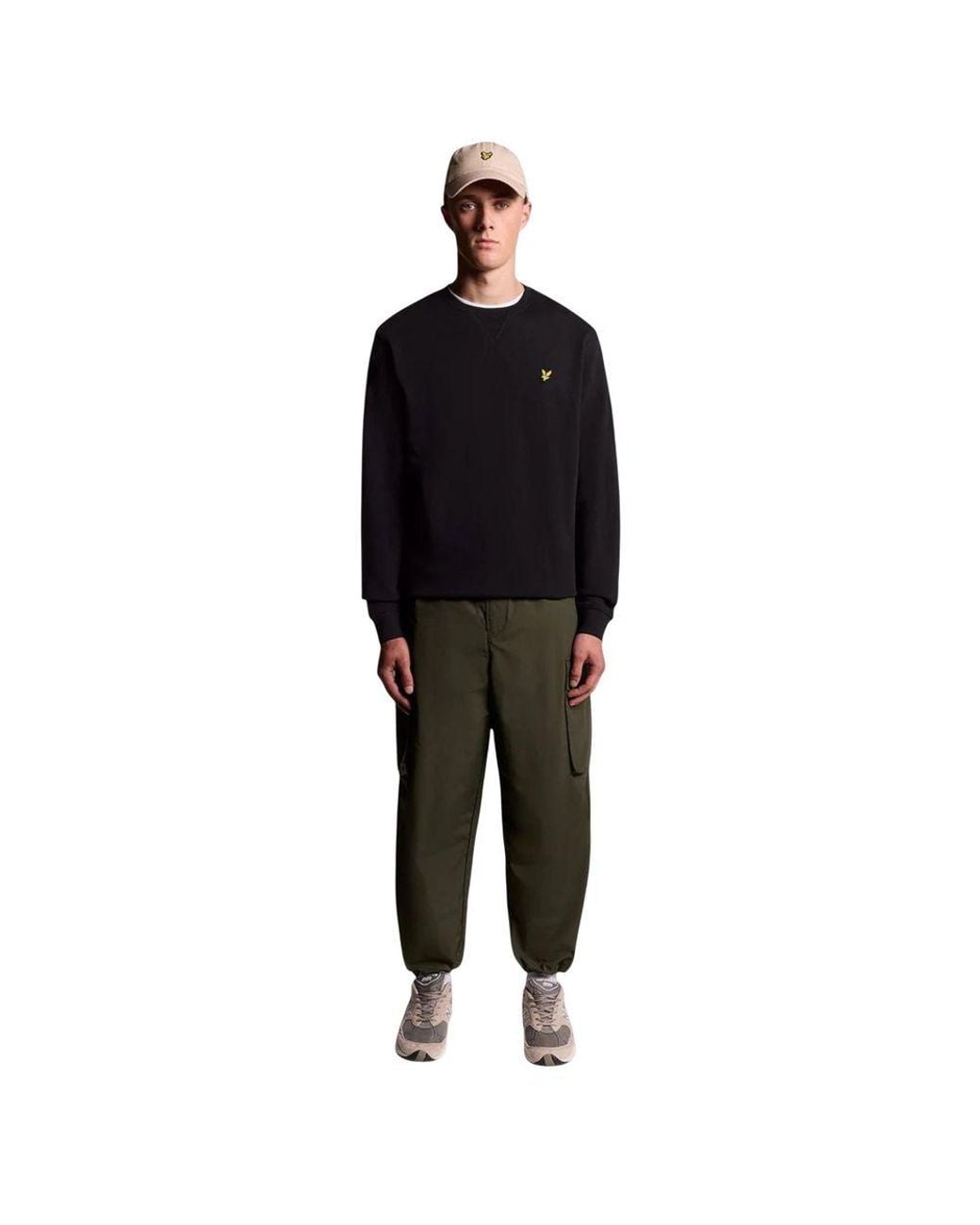 Lyle & Scott Black Cotton Sweatshirt for men
