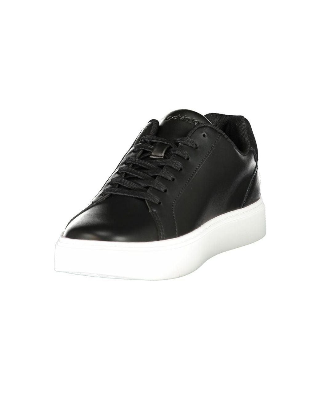 Calvin Klein Black Polyurethane Sneaker for men