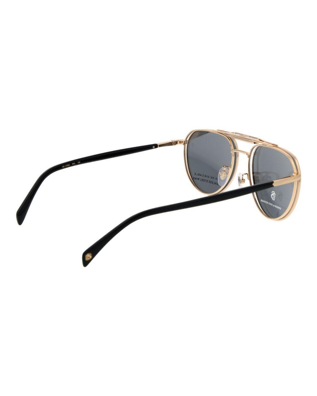 David Beckham Black Gold Metal Glasses (frames) for men