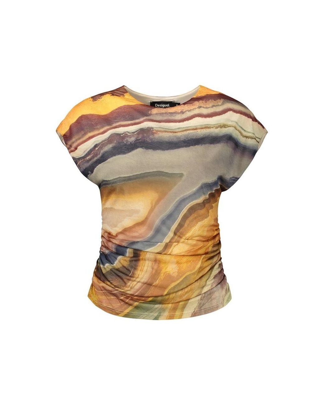 Desigual Multicolor Beige Viscose S T