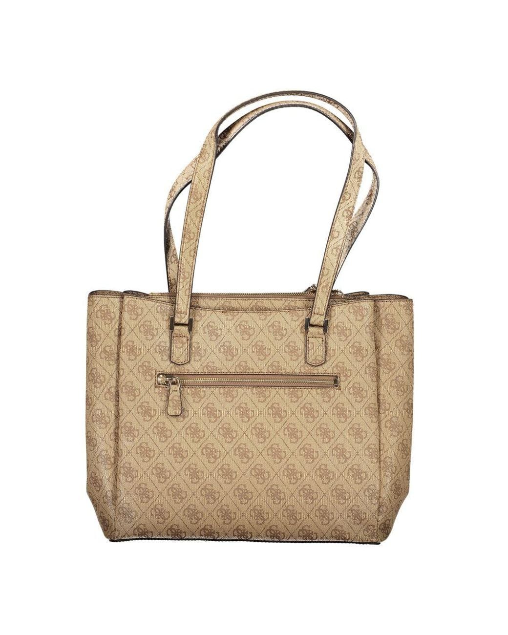 Guess Natural Polyurethane Handbag