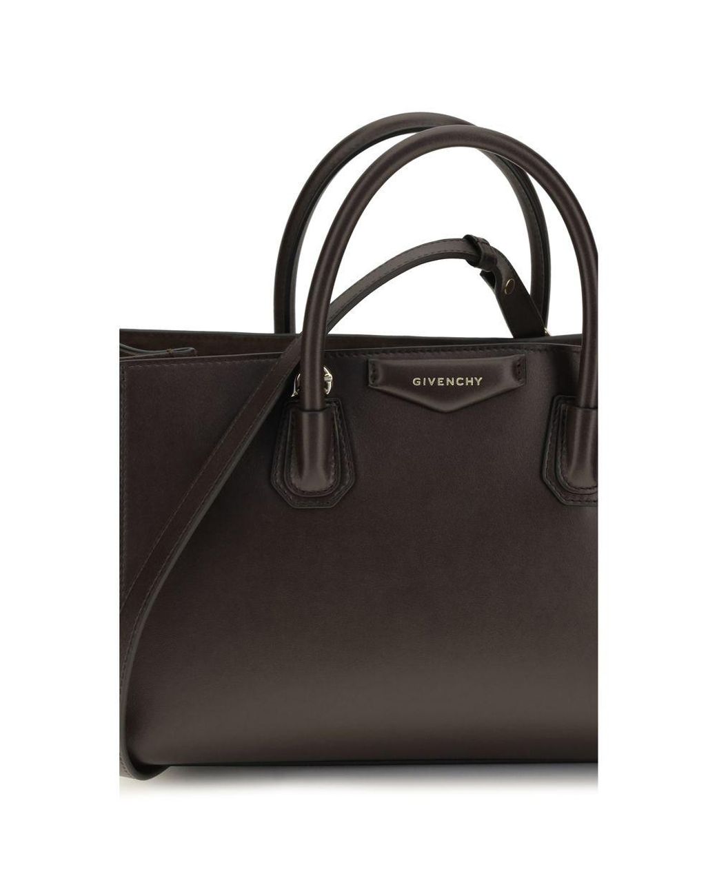 Givenchy Black Brown Calf Leather Bos Taurus Handbag